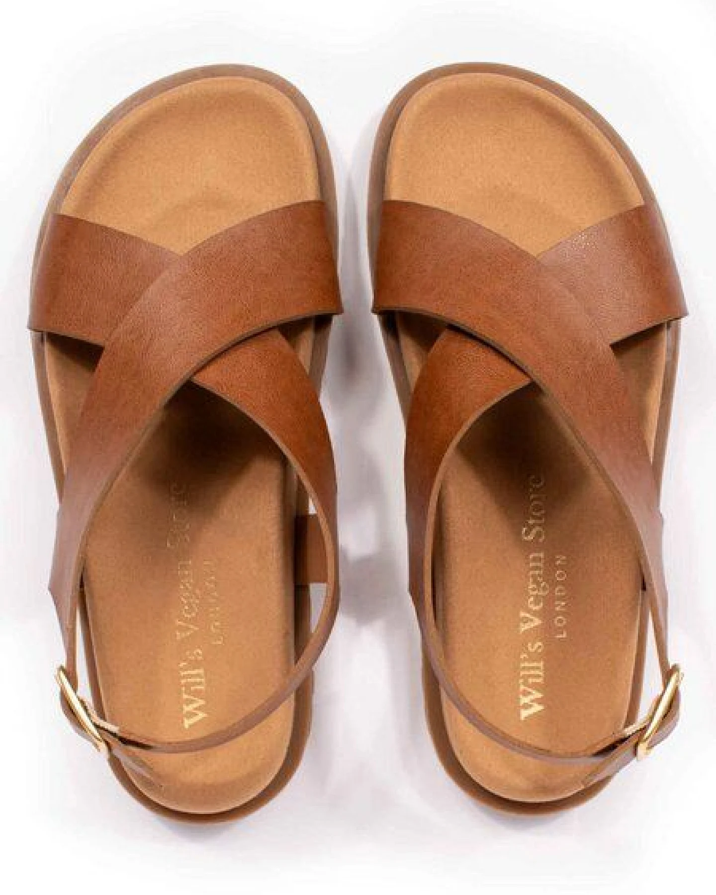 Wills Vegan Stores Cross-Over-Fußbett-Sandalen – Ansicht 4