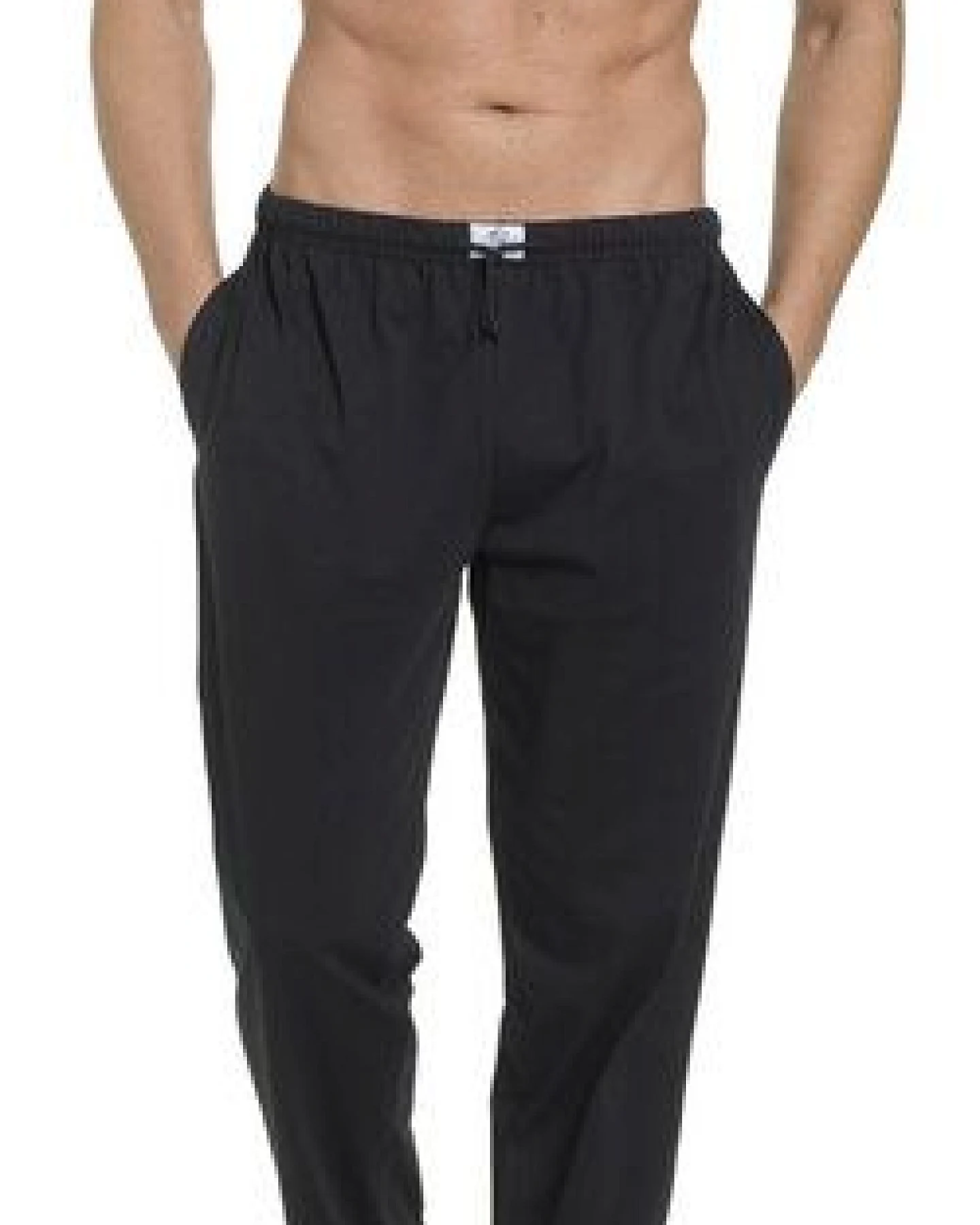 Haasis Bodywear Herren Pyjamahose lang mit Seitentaschen, Single Jersey, reine Baumwolle – Ansicht 3