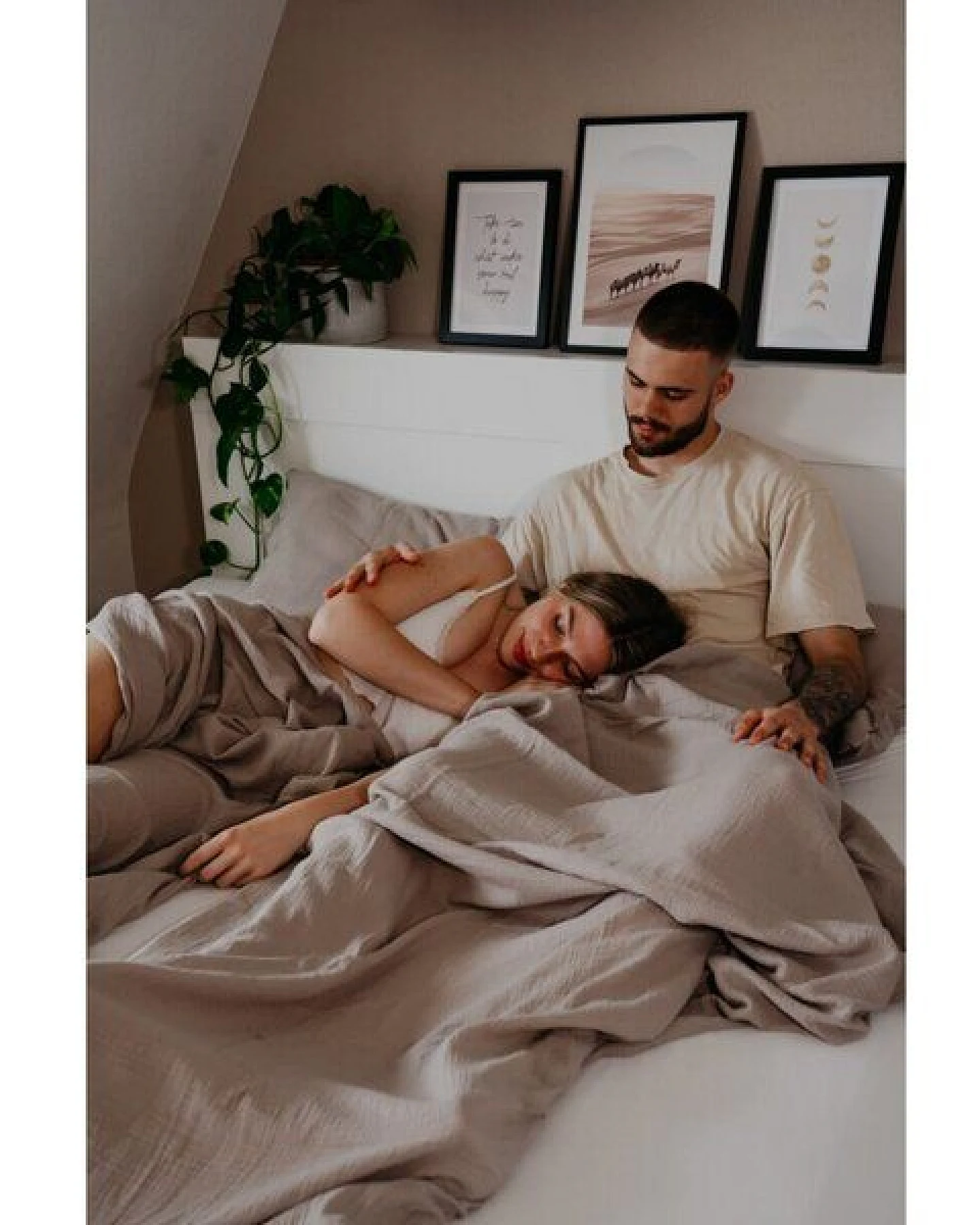 Hutch&Putch Musselin-Sommerbundle für warme Nächte (Sommerdecke 200x135 + Kopfkissenbezug nach Wahl) aus 100% Bio-Baumwolle - Handmade in Germany – Ansicht 2