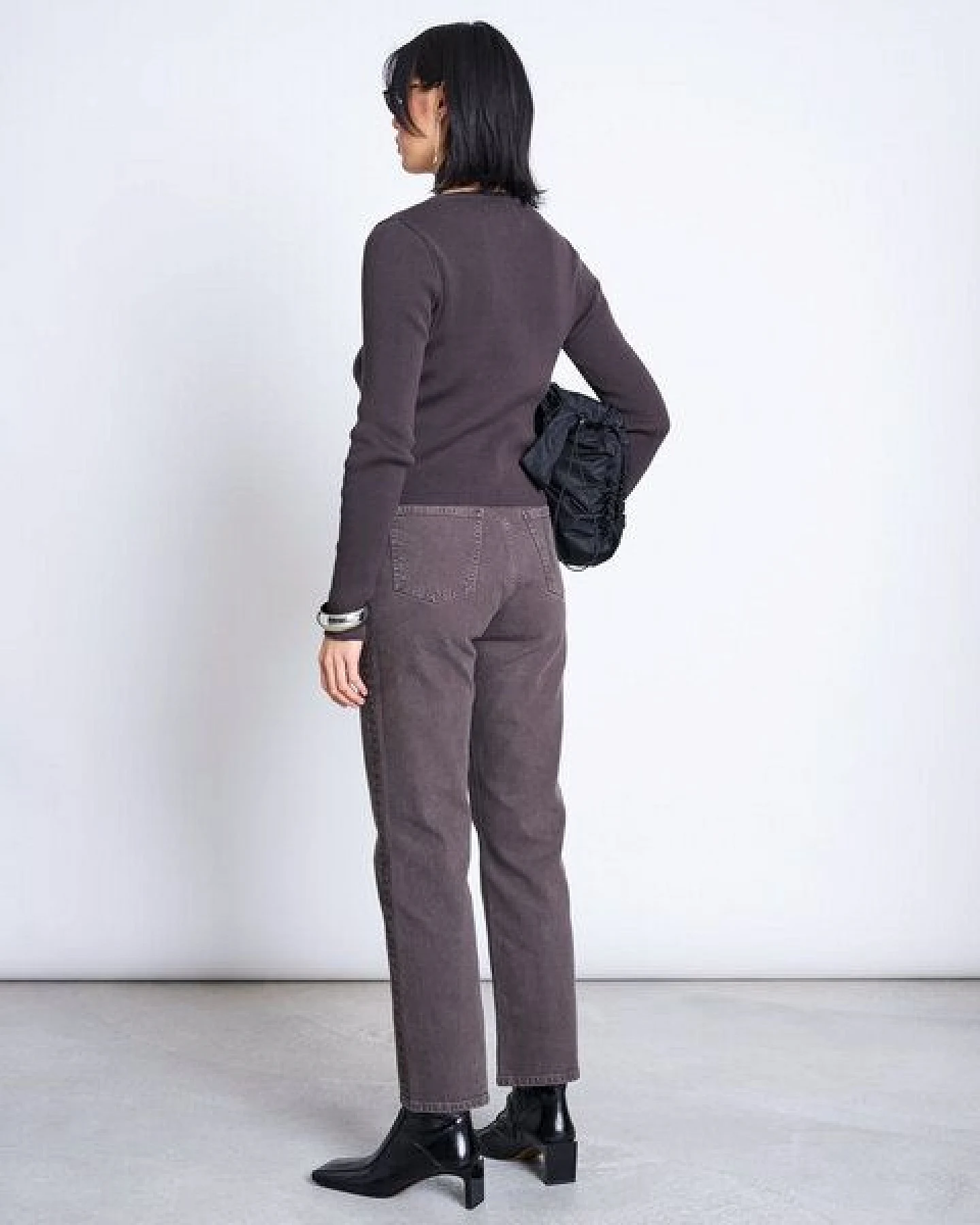 JAN N JUNE Strickjacke GLIMT mit Rundhals GOTS – Ansicht 3