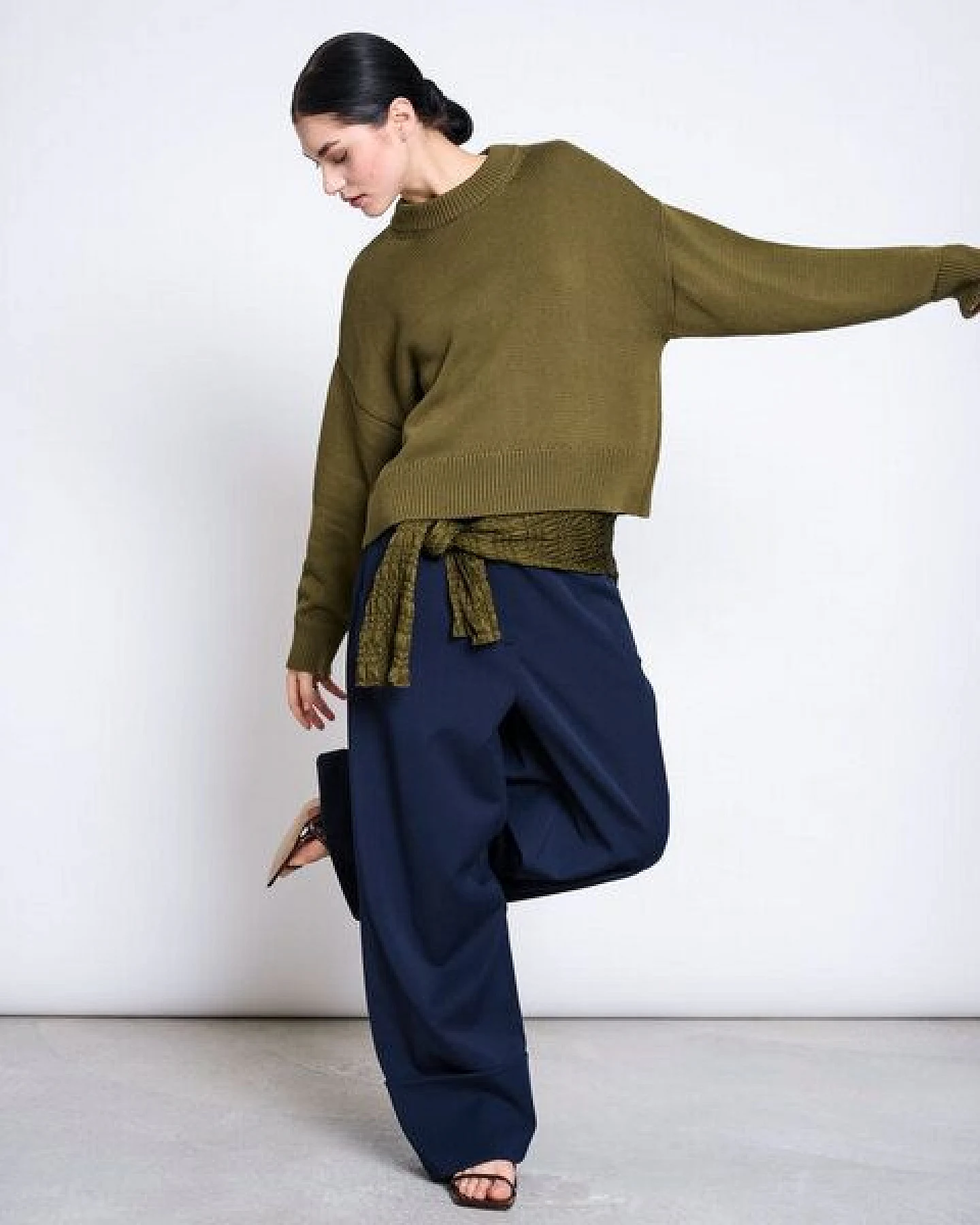 JAN 'N JUNE Strickpullover YAGMUR mit Rippbündchen GOTS – Ansicht 2