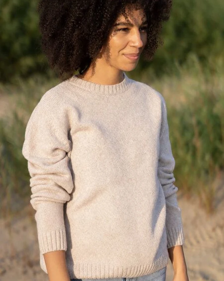 FUXBAU Frauen Merino Strickpullover