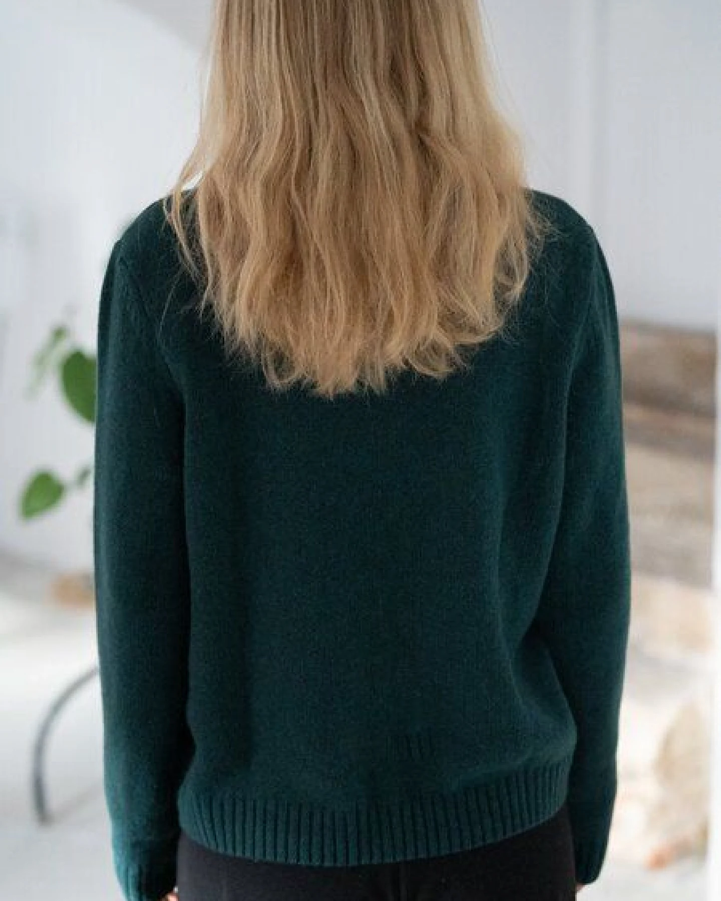 FUXBAU Frauen Merino Strickpullover – Ansicht 4