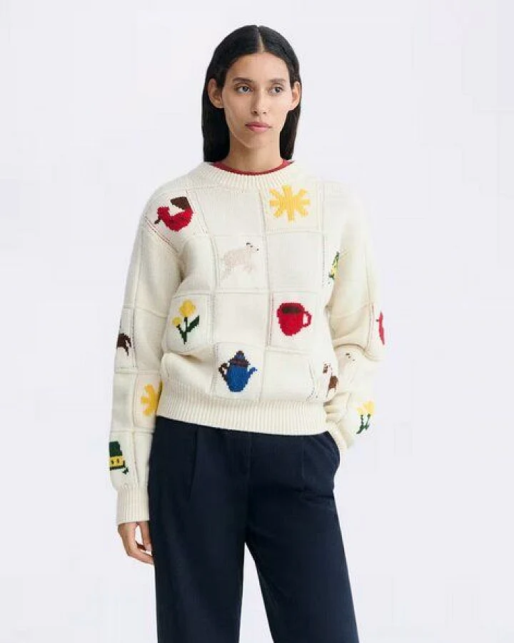 thinking mu Pullover Masia Candela aus Wolle
