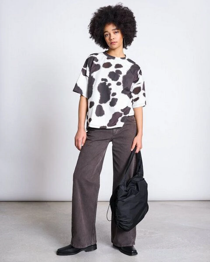 JAN N JUNE Oversized T-Shirt ARLEN mit Print GOTS