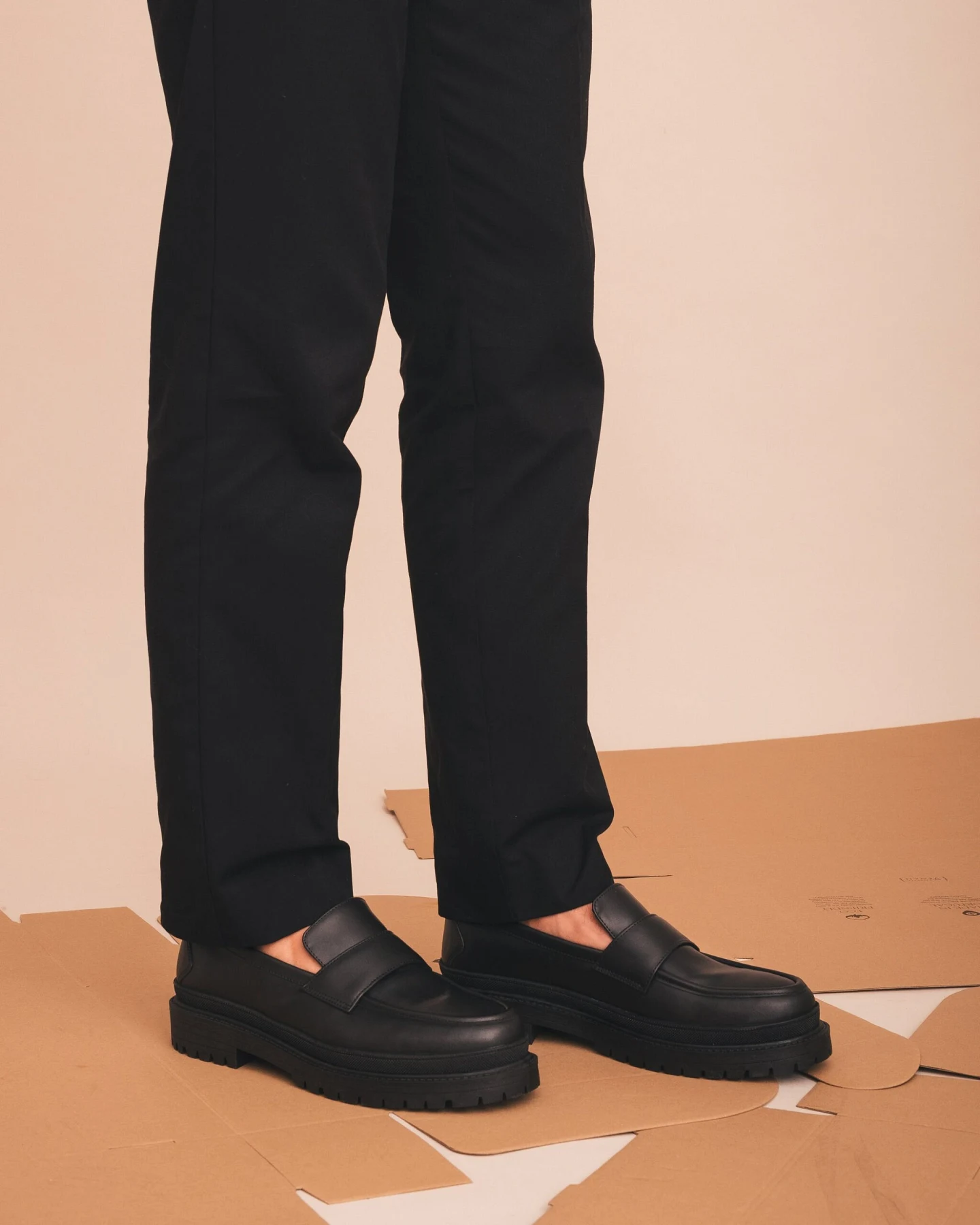 NAE Herren vegan Loafer Cesar Schwarz – Ansicht 2