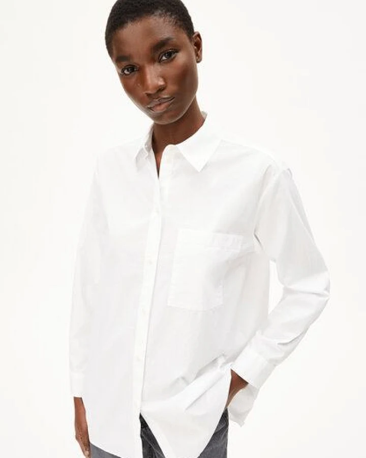 ARMEDANGELS MAALGAA Damen Bluse aus Bio-Baumwolle