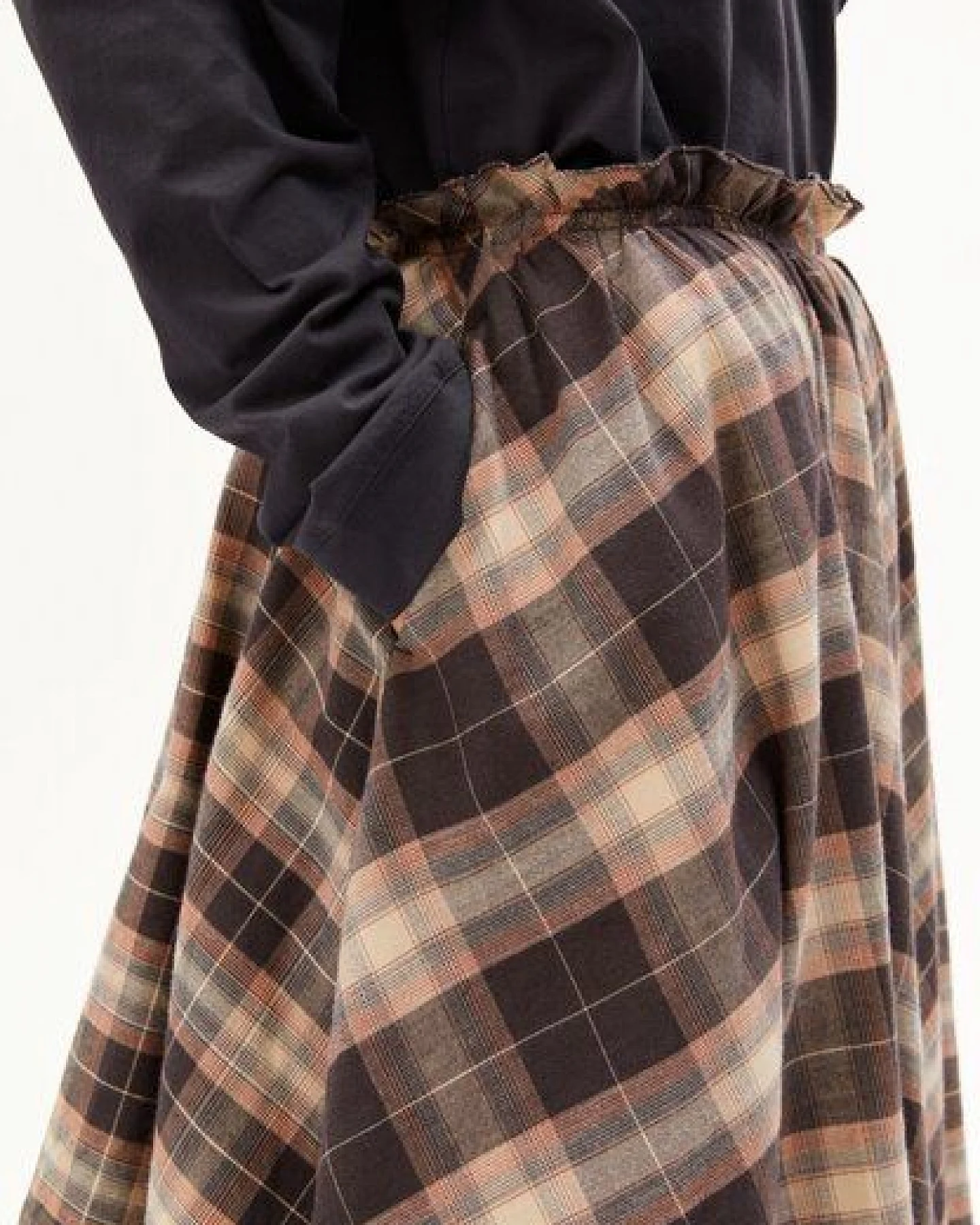 ARMEDANGELS PATCHED CHECK Damen Rock aus 100% Bio-Baumwolle – Ansicht 3