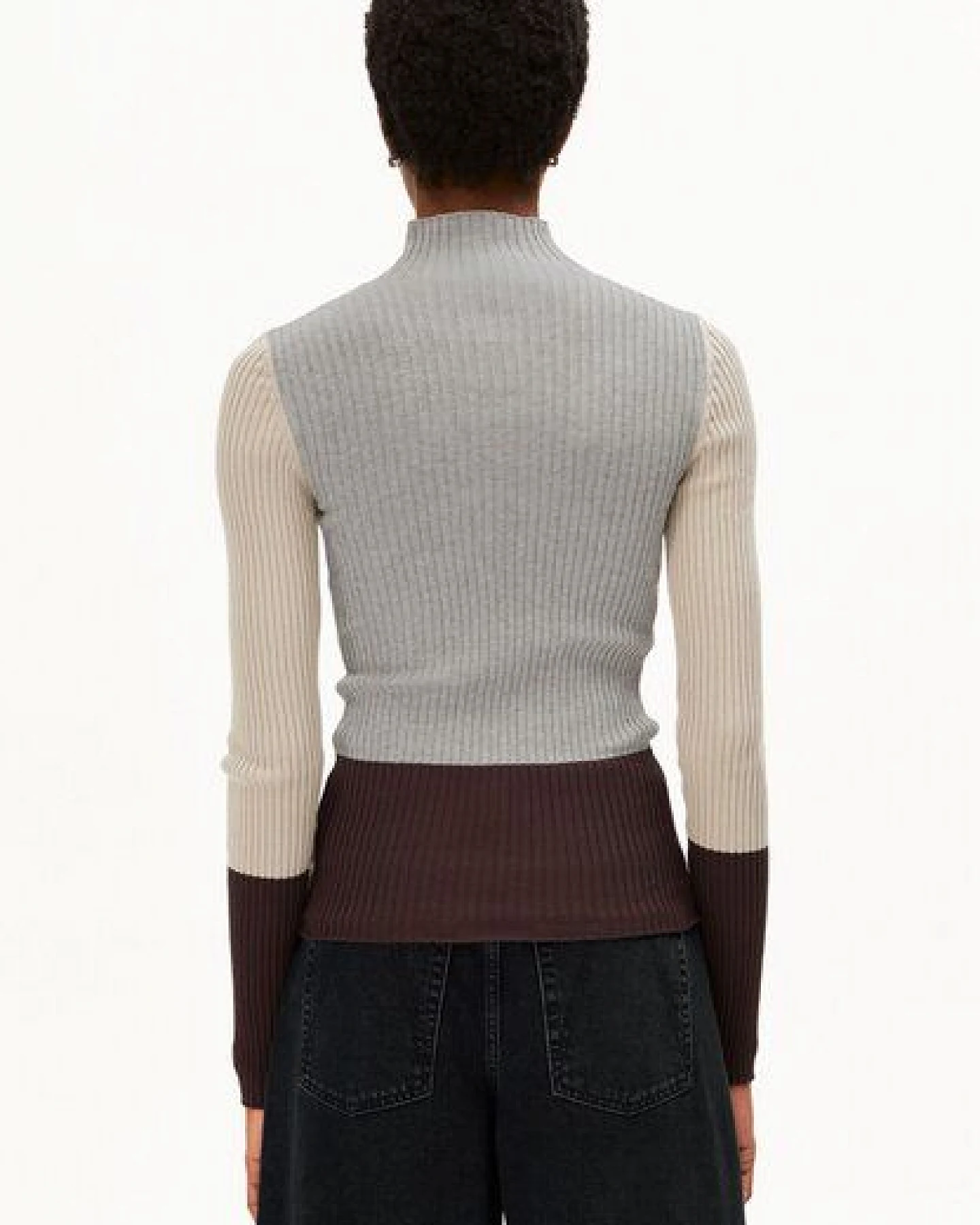 ARMEDANGELS ALAANIA PATCH Damen Strickpullover aus 100% Bio-Baumwolle – Ansicht 2