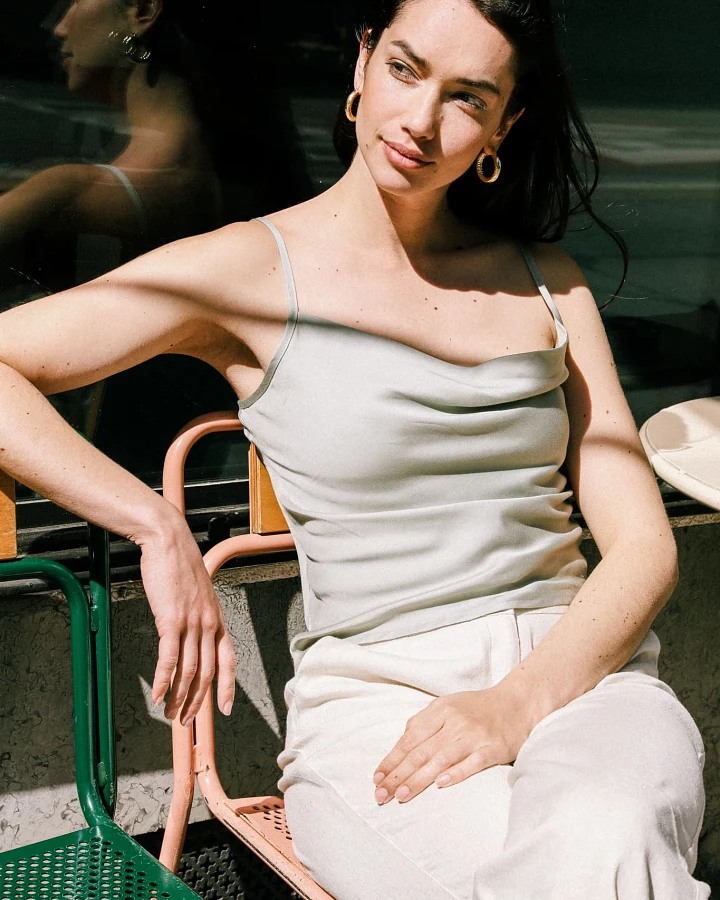 Avani Damen vegan Top Narcisse Grün