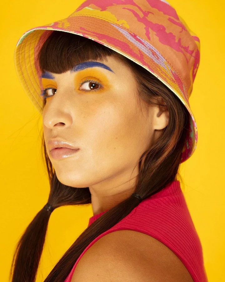 MAHLA Damen vegan Fischerhut Funkydelica Orange