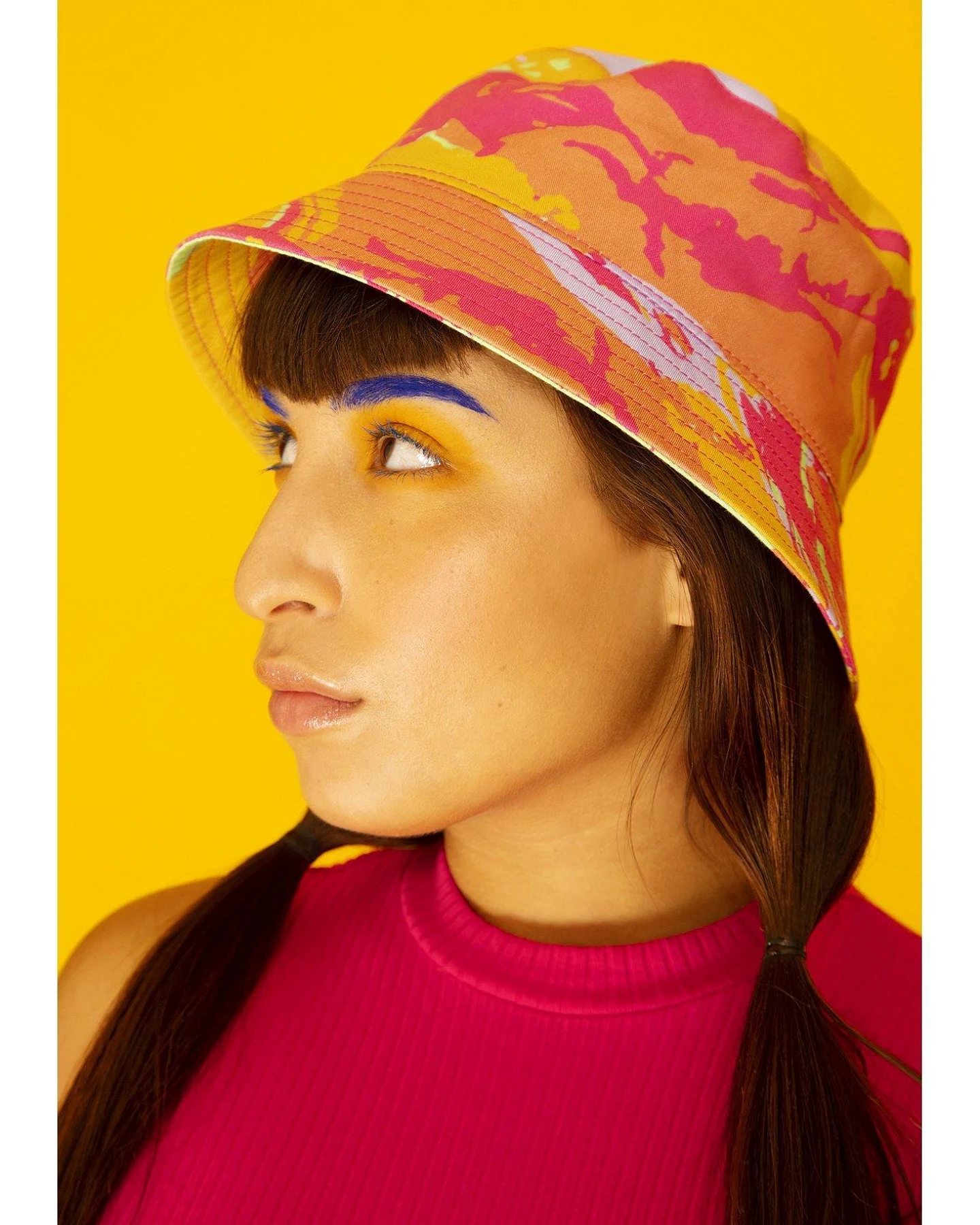 MAHLA Damen vegan Fischerhut Funkydelica Orange – Ansicht 2