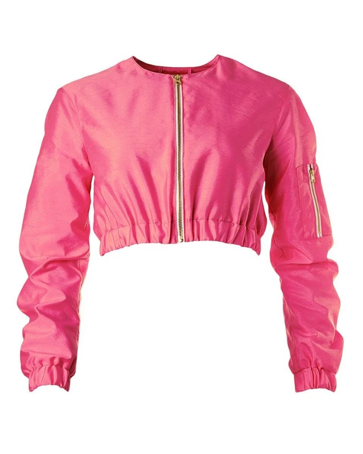 MAHLA Damen vegan Jacke Juicy Cropped Pink
