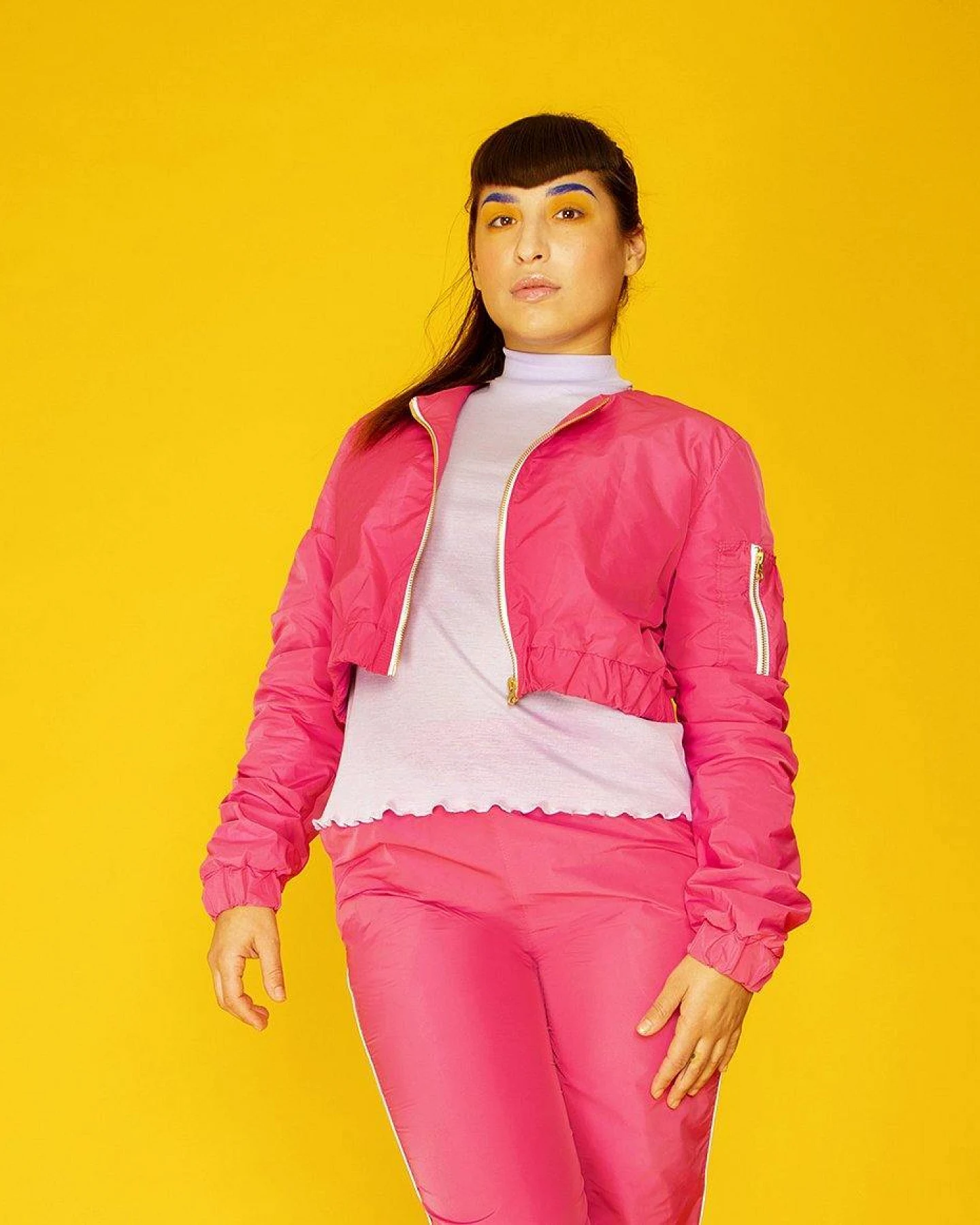 MAHLA Damen vegan Jacke Juicy Cropped Pink – Ansicht 2