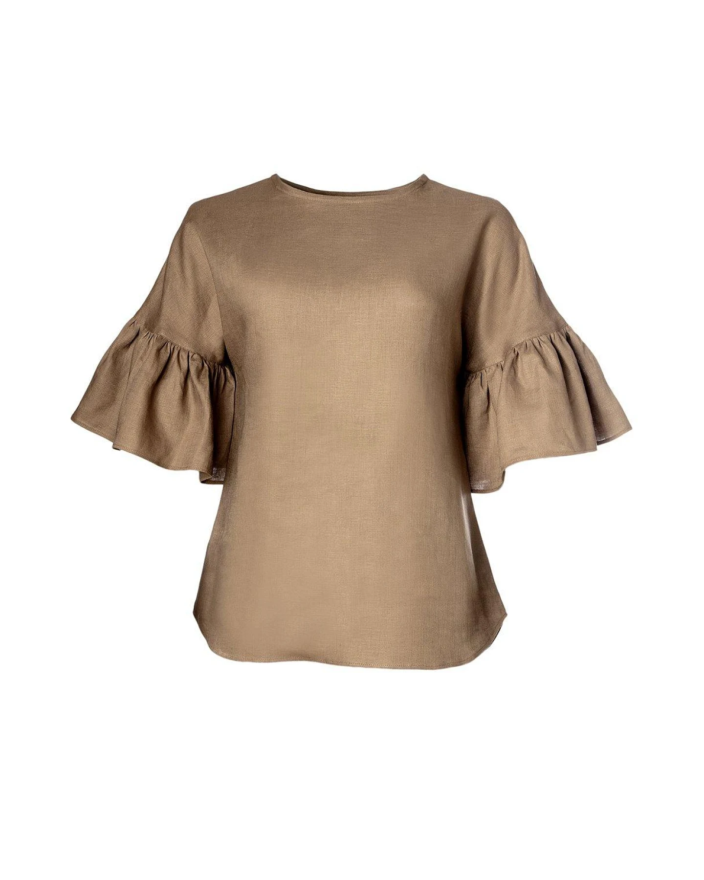 MAHLA Damen vegan Bluse Liia Sandfarben – Ansicht 2