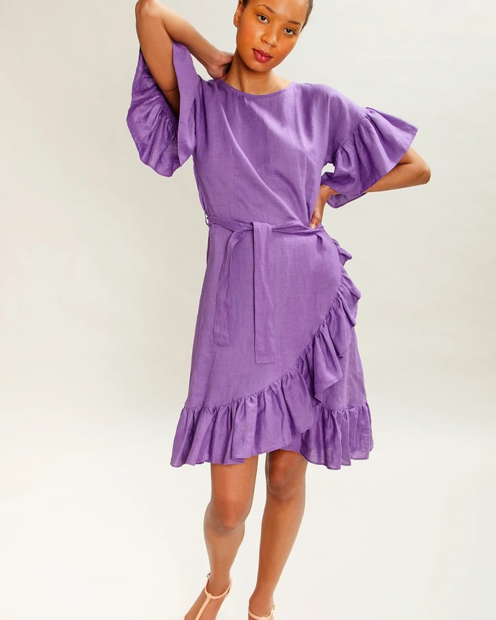 MAHLA Damen vegan Kleid Jacaranda Lila