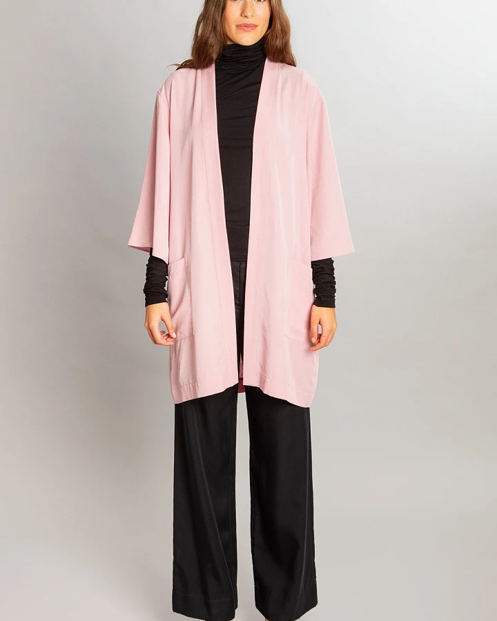 MAHLA Damen vegan Kimonojacke Erika Pfingstrosenrosa