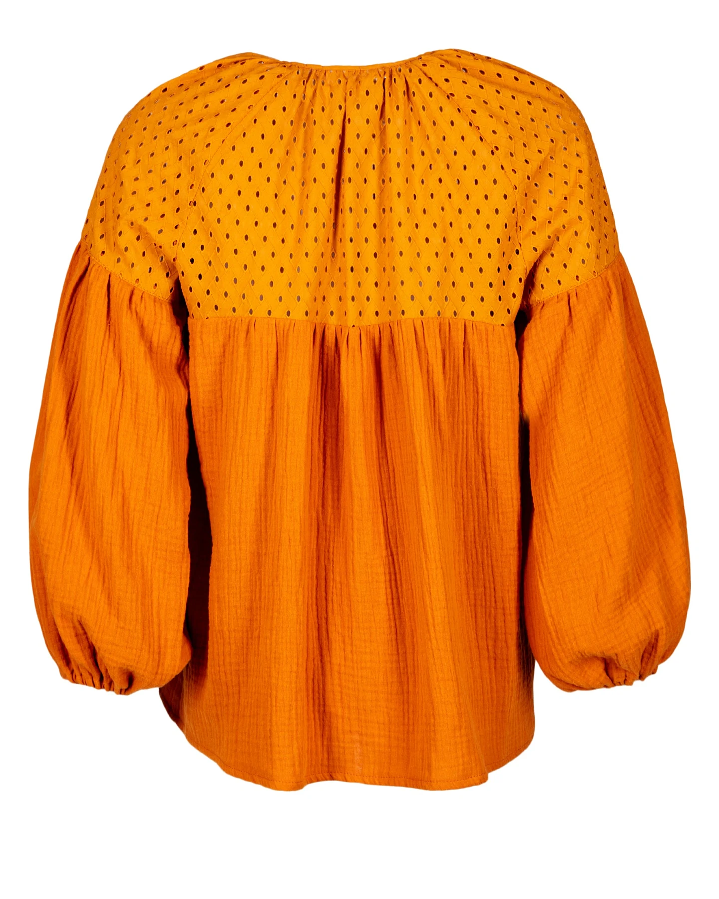MAHLA Damen vegan Delilah Bluse Gebranntes Orange – Ansicht 2