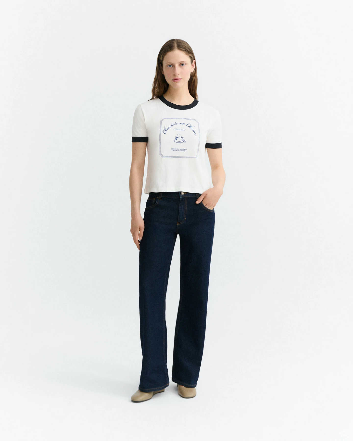 Thinking MU Damen vegan T-Shirt Zowie Churros Weiß – Ansicht 2