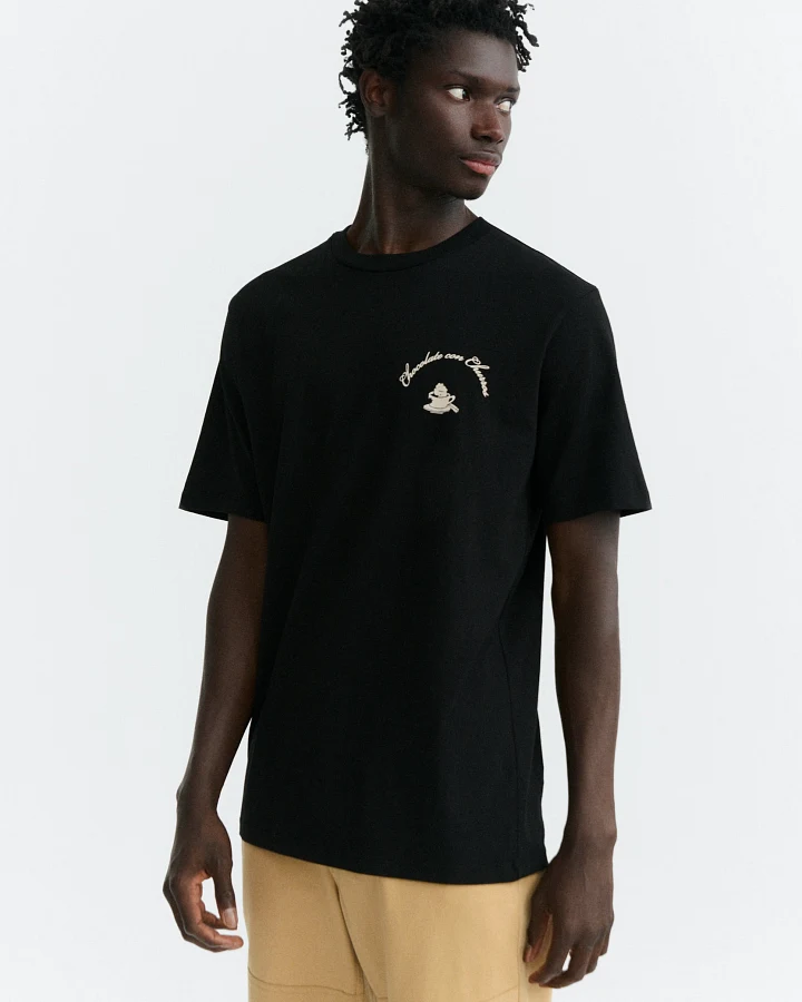 Thinking MU Herren vegan T-Shirt Zach Churros Schwarz