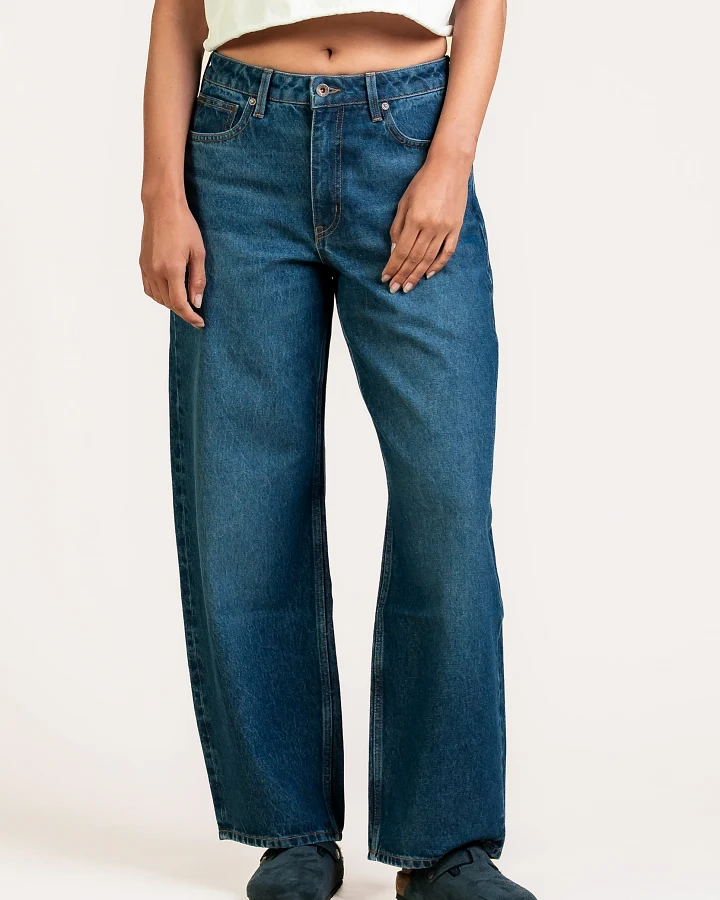 Kuyichi Damen vegan Jeans Lucy Loose Tiefblau