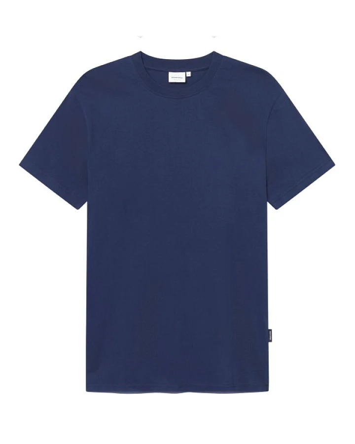 DEDICATED - T-Shirt Stockholm Base - T-Shirt Gr XL blau