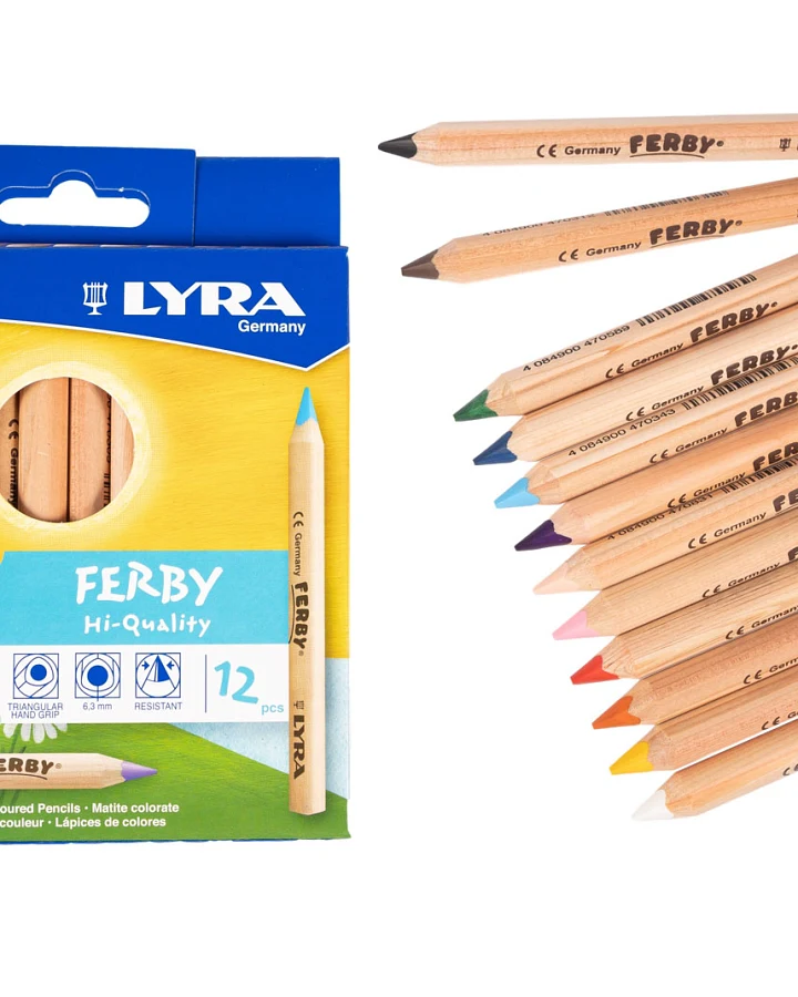 Lyra - 12 Buntstifte Ferby® natur