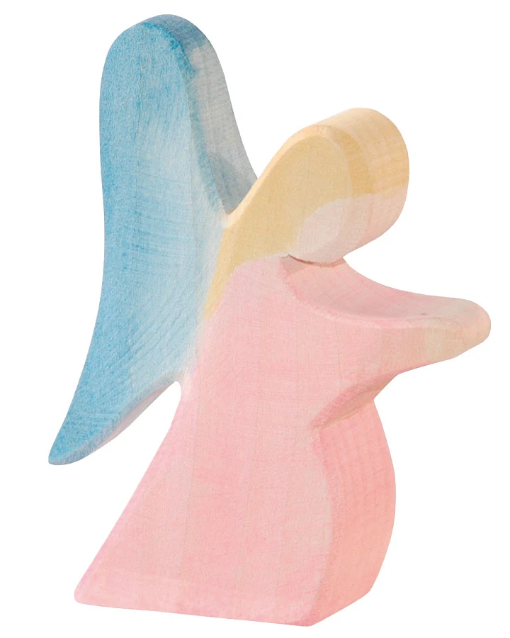 Ostheimer - Holzfigur Engel kniend rot