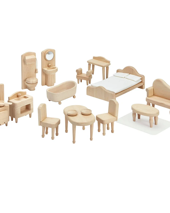 PlanToys - Puppenhausmöbel Set viktorianisch