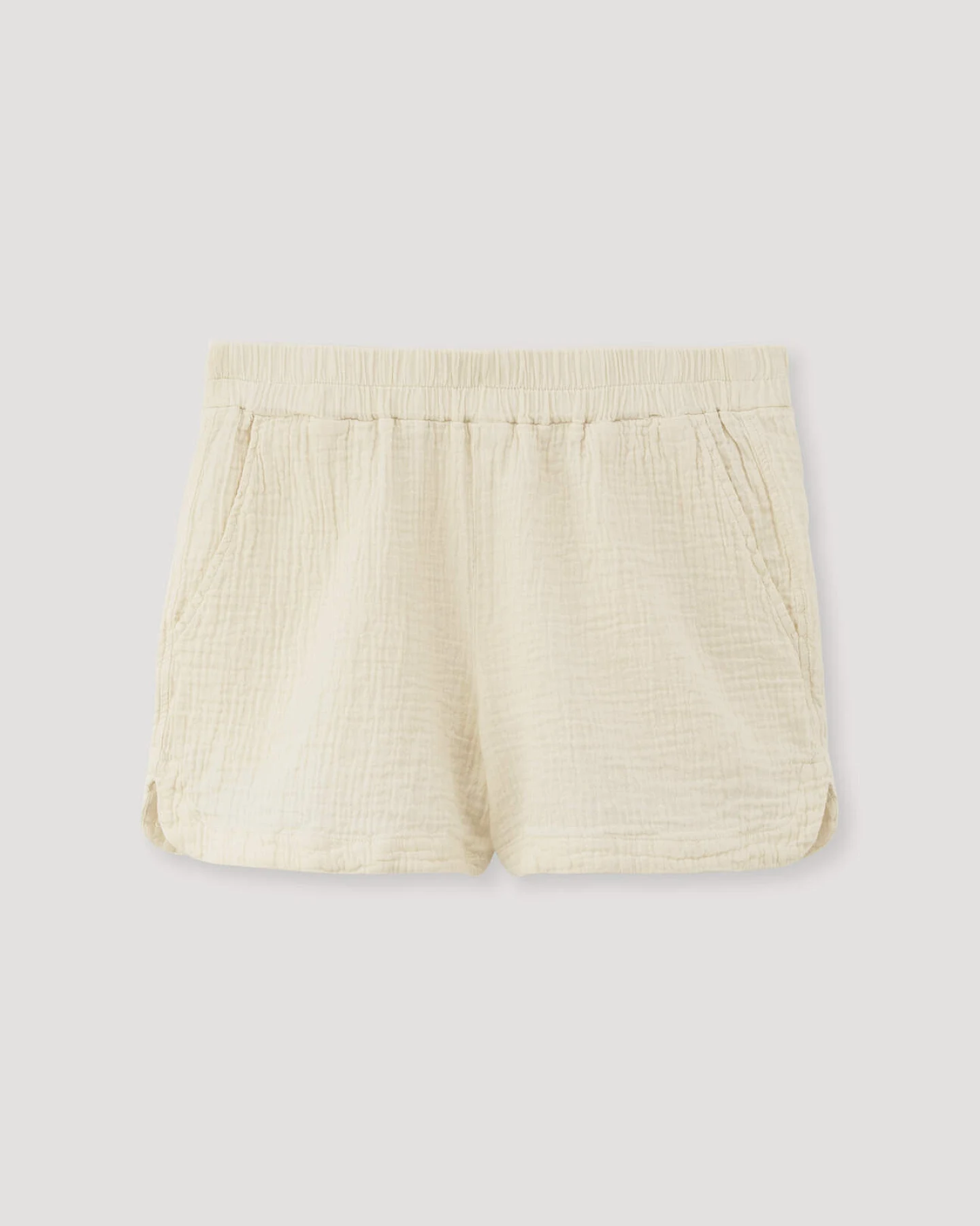 hessnatur Damen Musselin Schlafshorts PURE COMFORT aus Bio-Baumwolle - natur - Größe 34 – Ansicht 3