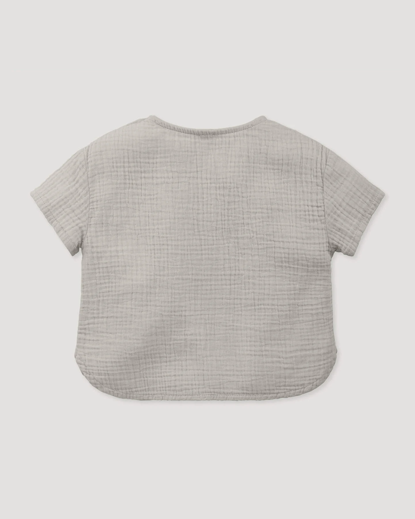 hessnatur Baby Musselin Shirt aus Bio-Baumwolle - beige - Größe 98/104 – Ansicht 2