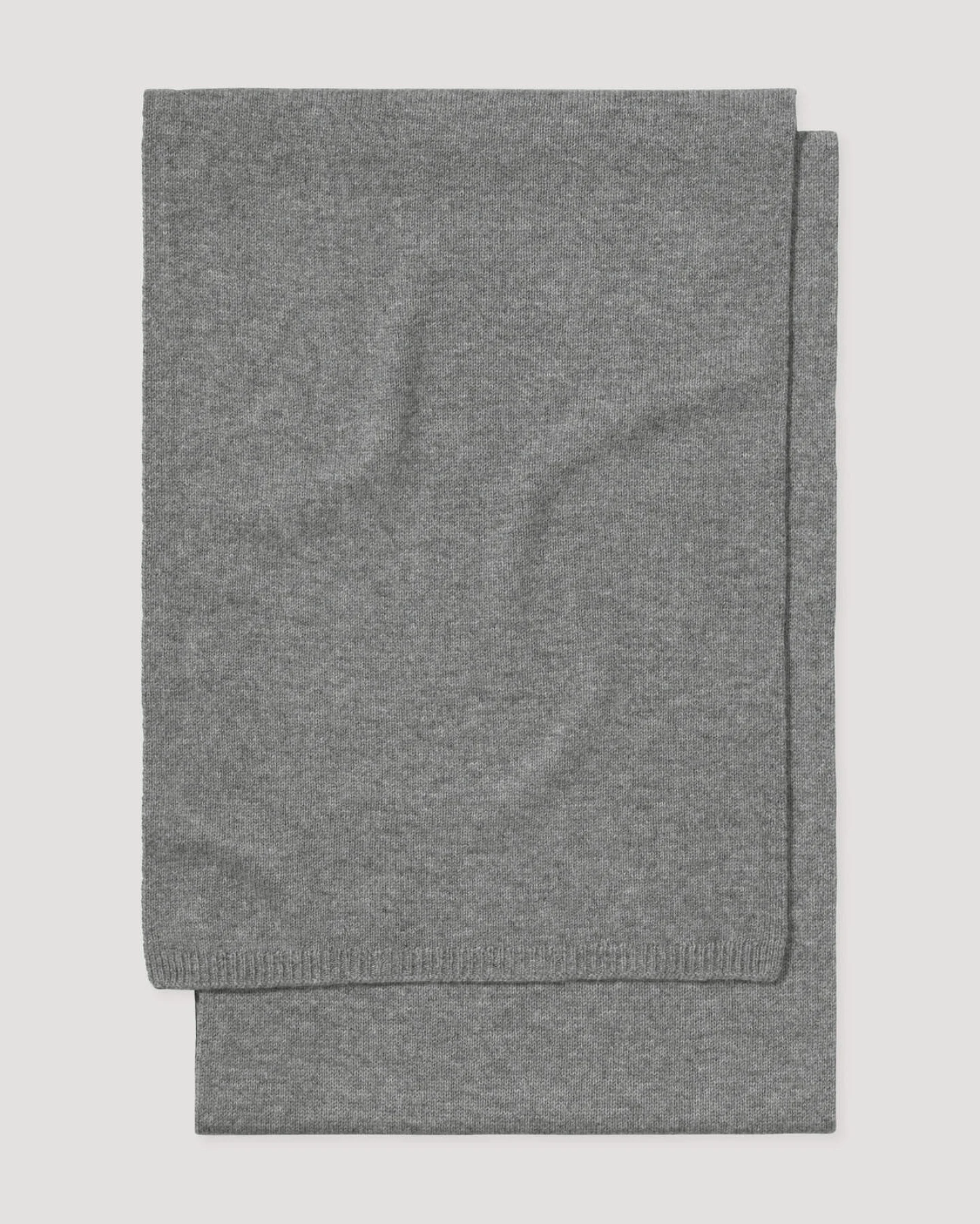 hessnatur Damen Strick Schal aus Bio-Merinowolle mit Cashmere - grau - Größe 35x208 cm – Ansicht 3