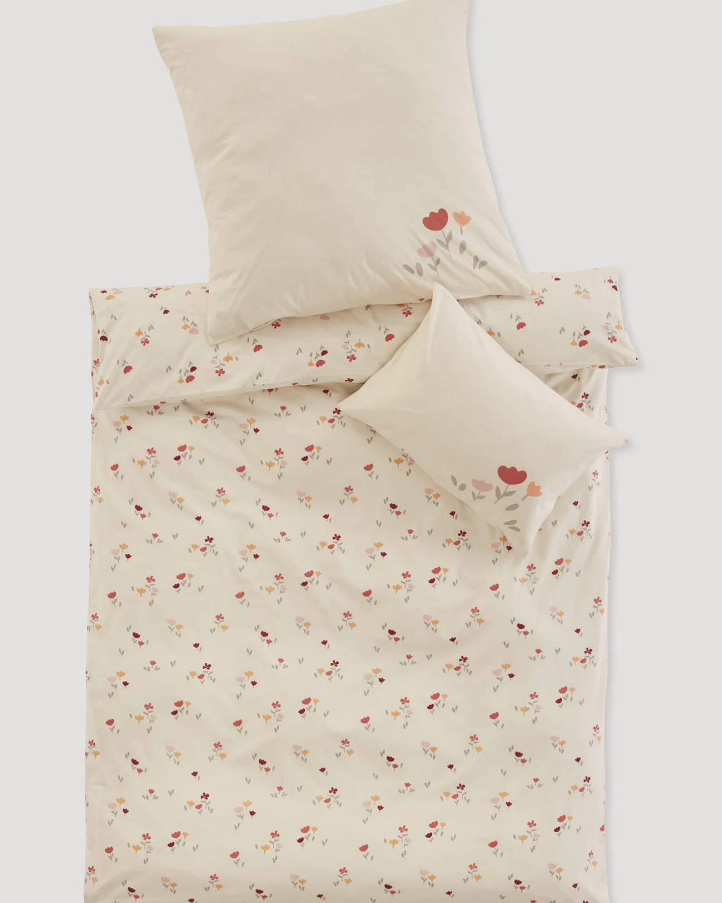 hessnatur Baby Renforce Bettwäsche aus Bio-Baumwolle - natur - Größe 100x135 / 40x60 cm – Ansicht 2