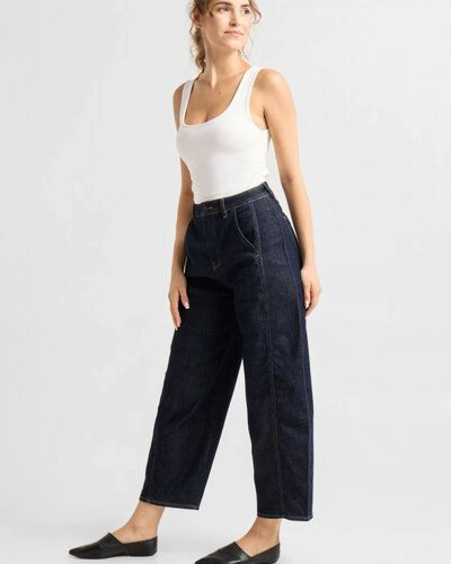 Damen Jeans MOONDUST Barrel Leg Soft Denim DAWN Bio-Baumwolle – Ansicht 2