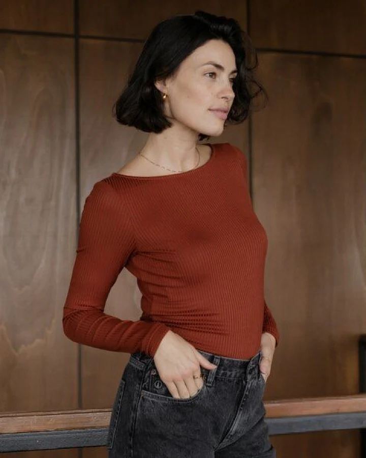 NORDLICHT Langarmshirt Zoe mit Bootsausschnitt