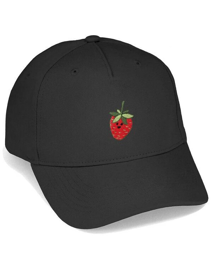 Bestickte Cap – Erdbeere – LIGARTI Tiermanufaktur