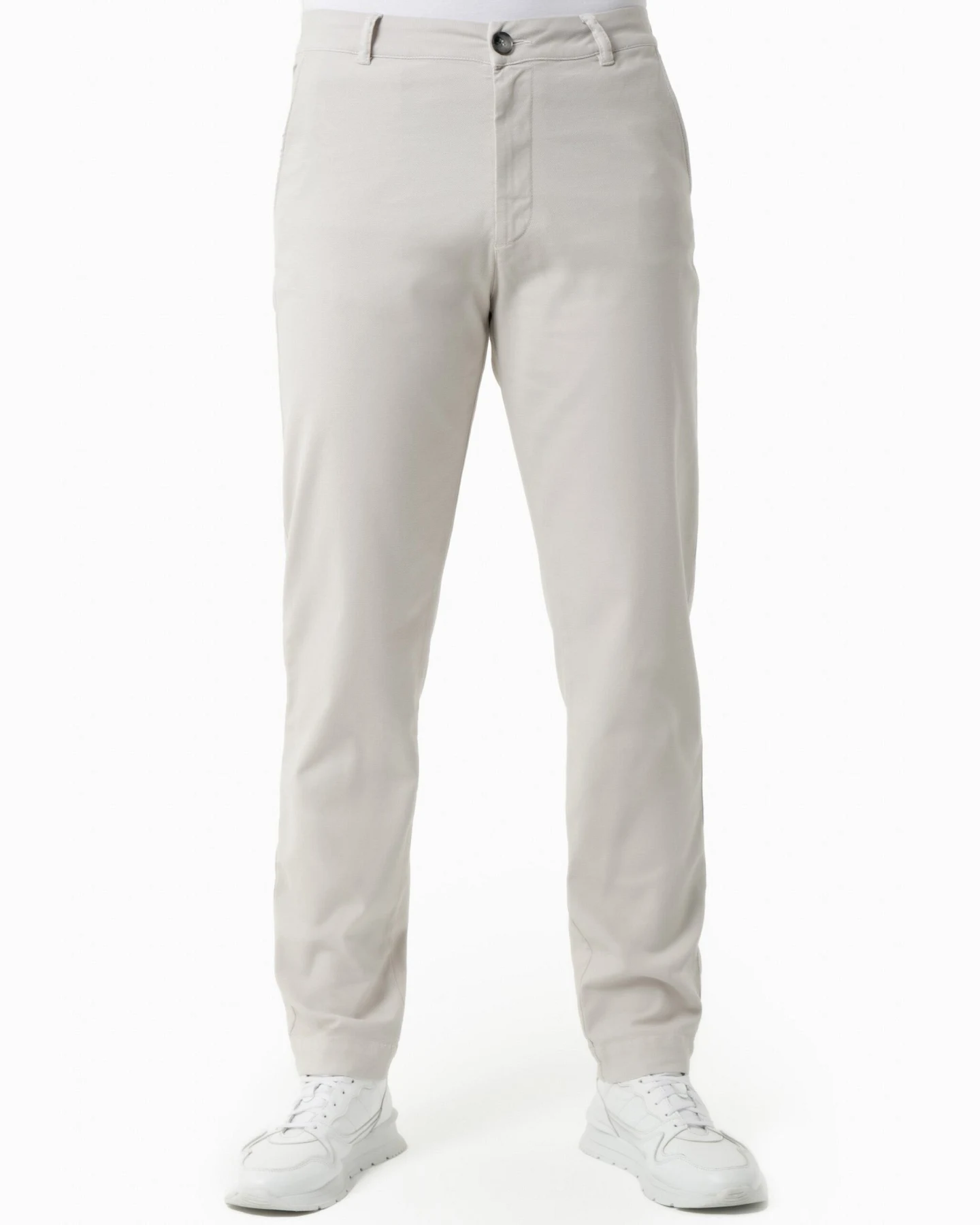 ORGANICATION Herren vegan Hose Regular Fit Hellgrau – Ansicht 2