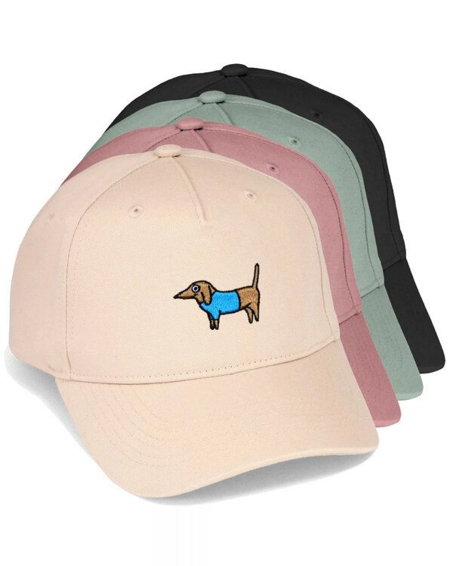 Bestickte Cap – Steffen der Dackel – LIGARTI Tiermanufaktur – Ansicht 2