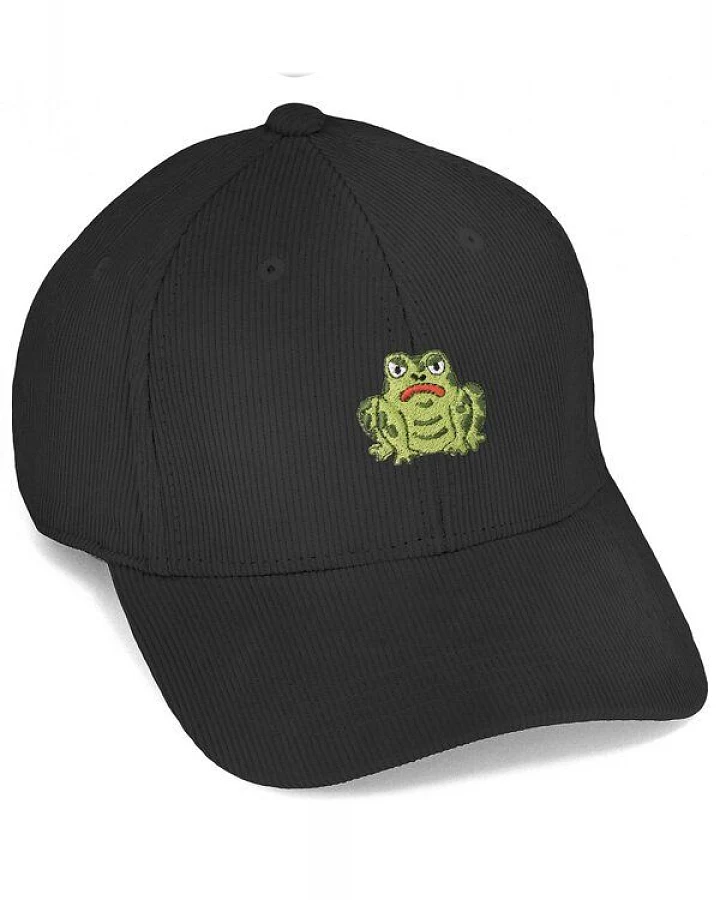 Bestickte Cord Cap – Gretel die Kröte – LIGARTI Tiermanufaktur