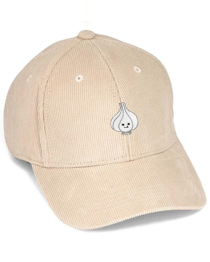 Bestickte Cord Cap – Knoblauch – LIGARTI Tiermanufaktur