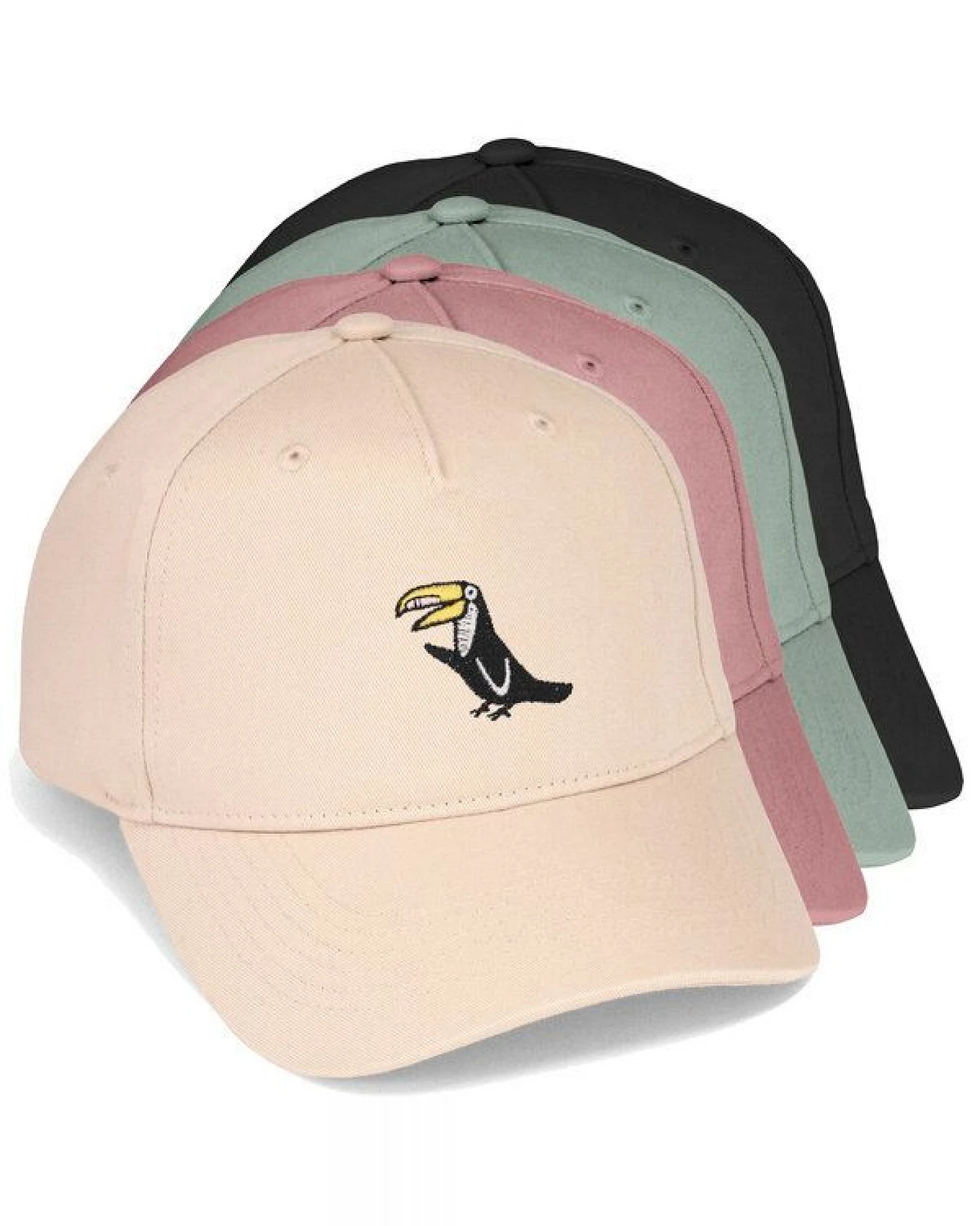 Bestickte Cap – Joey der Tukan – LIGARTI Tiermanufaktur – Ansicht 2