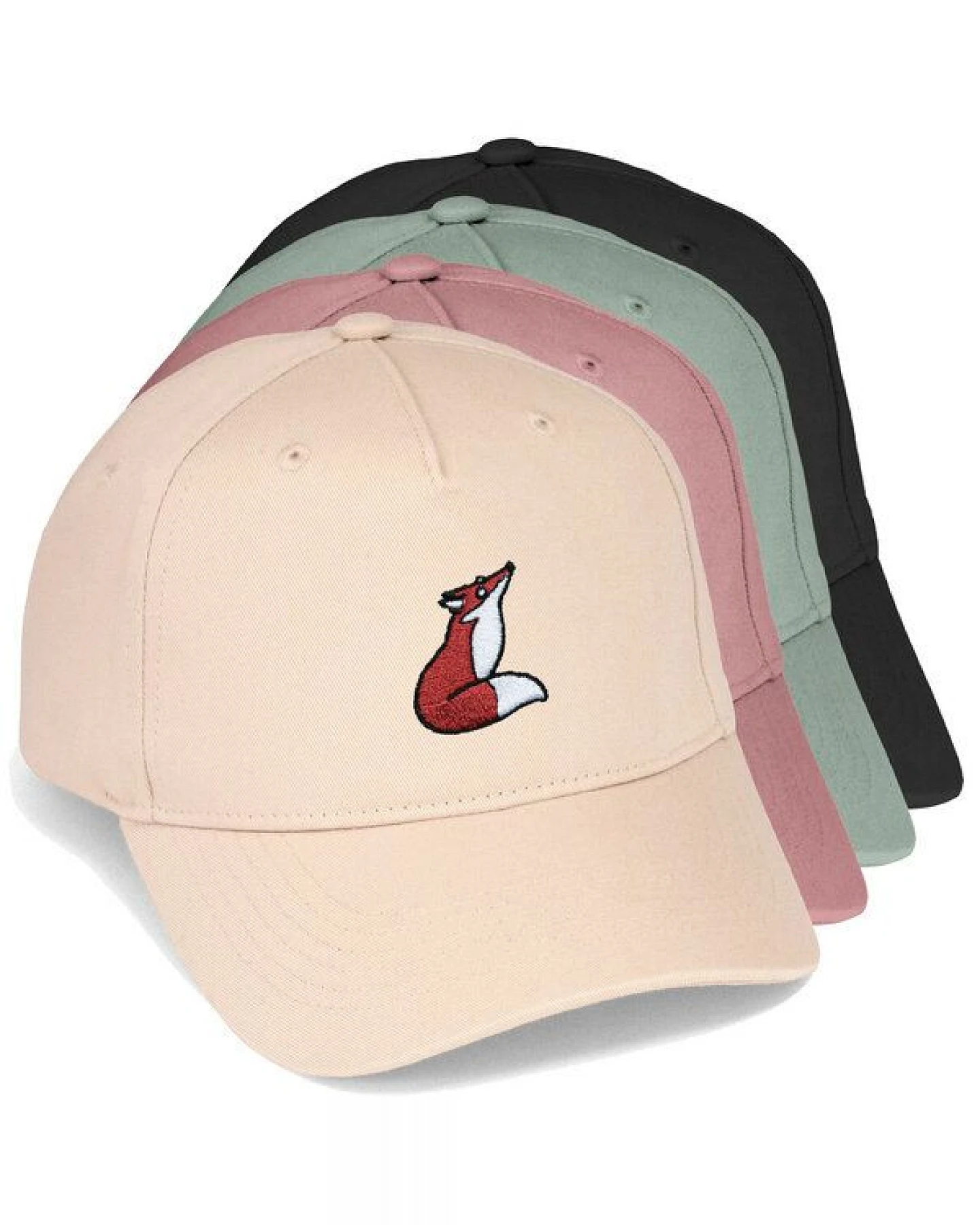 Bestickte Cap – Valentina der Fuchs – LIGARTI Tiermanufaktur – Ansicht 2