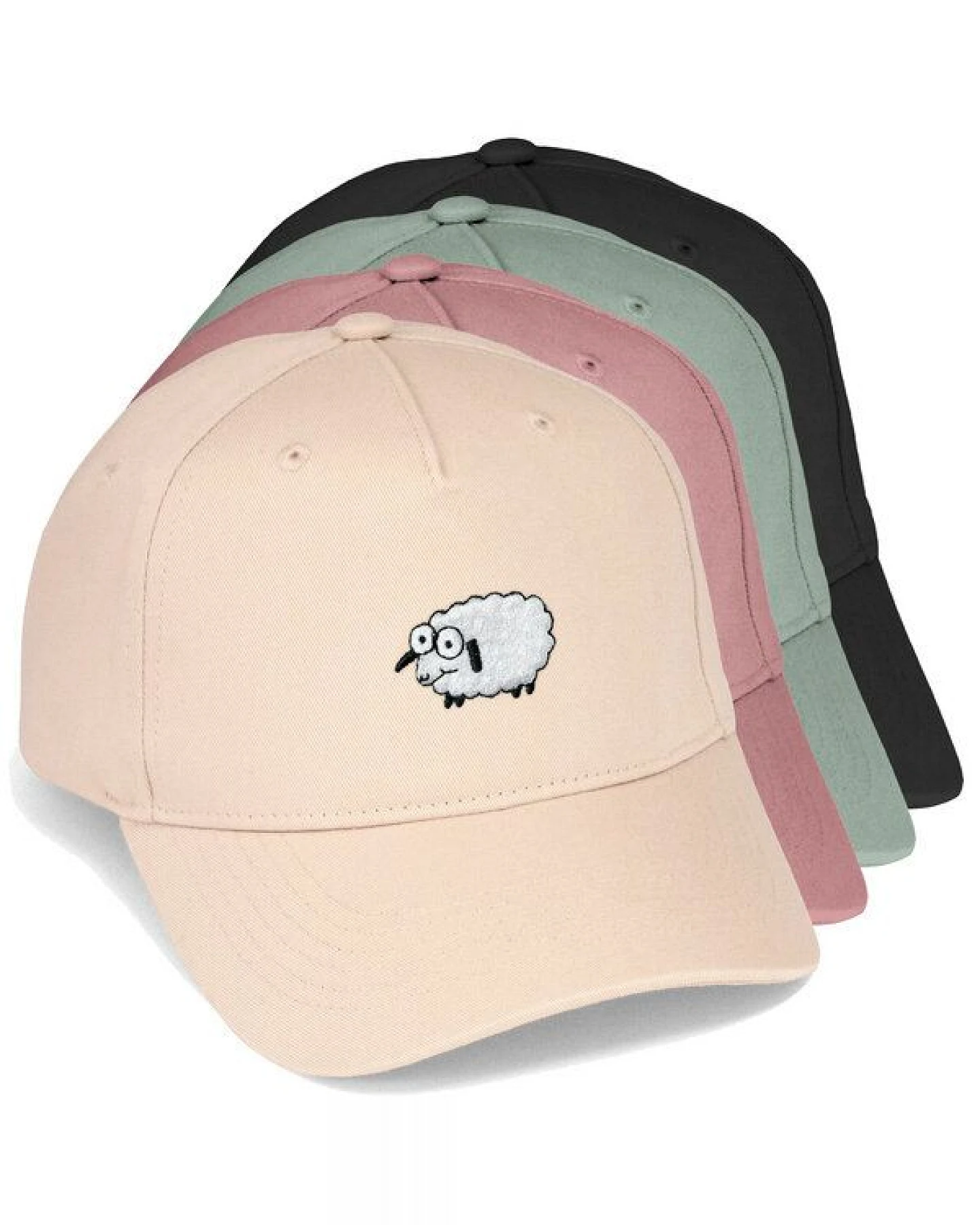 Bestickte Cap – Wollke das Schaf – LIGARTI Tiermanufaktur – Ansicht 2