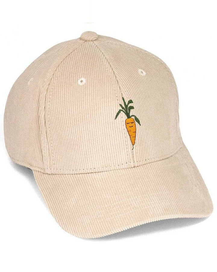 Bestickte Cord Cap – Karotte – LIGARTI Tiermanufaktur