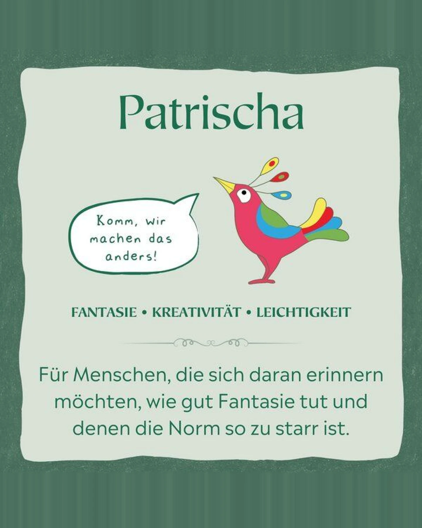 Bestickte Cord Cap – Patrischa der Paradiesvogel – LIGARTI Tiermanufaktur – Ansicht 3