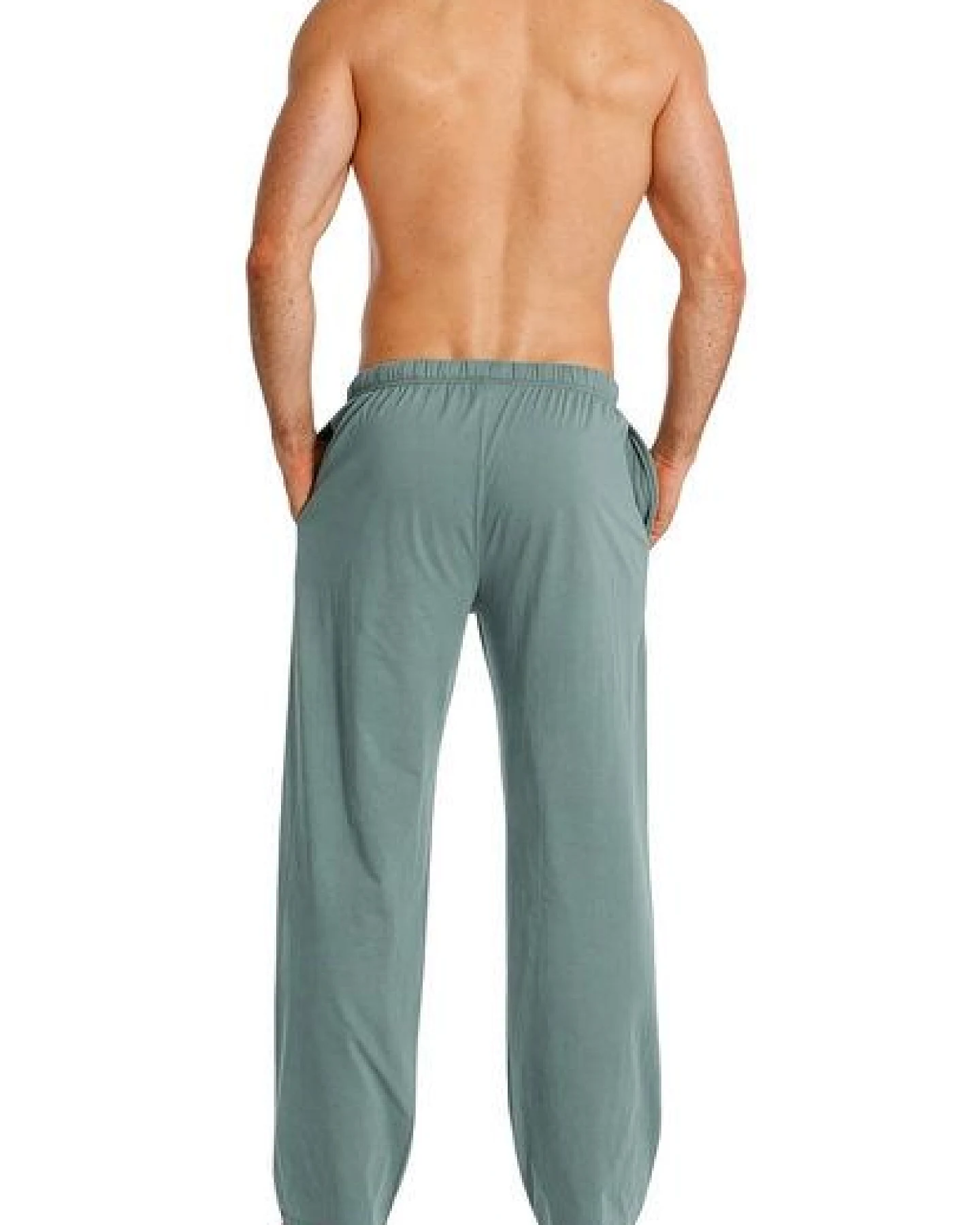 Haasis Bodywear Herren Pyjamahose lang mit Seitentaschen, Single Jersey, reine Baumwolle – Ansicht 4