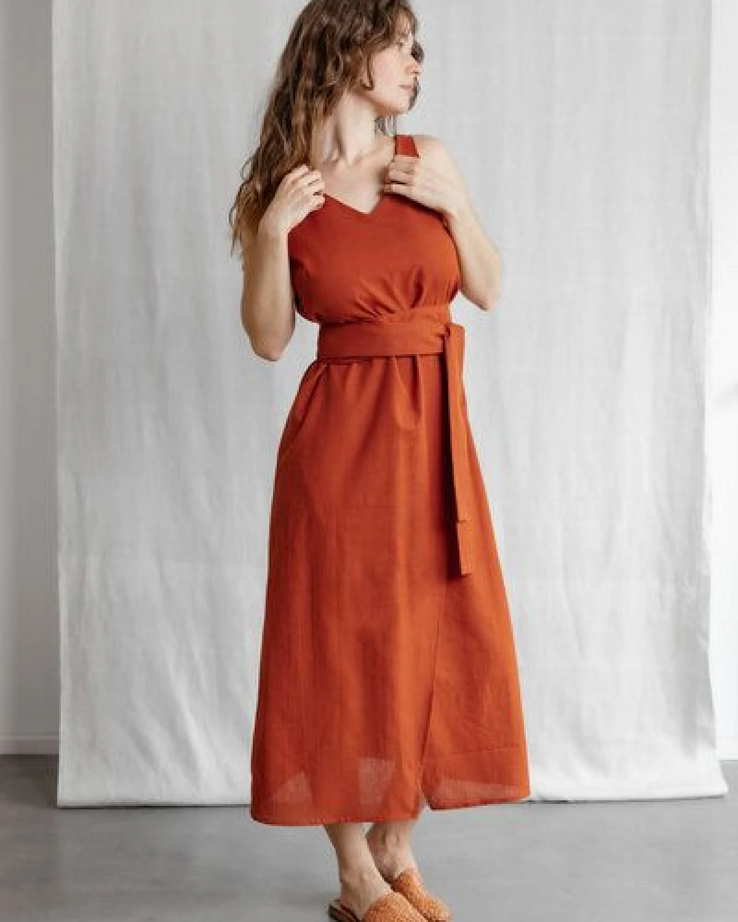Jyoti - Fair Works Bio-Baumwoll Kleid Agnila – Ansicht 2