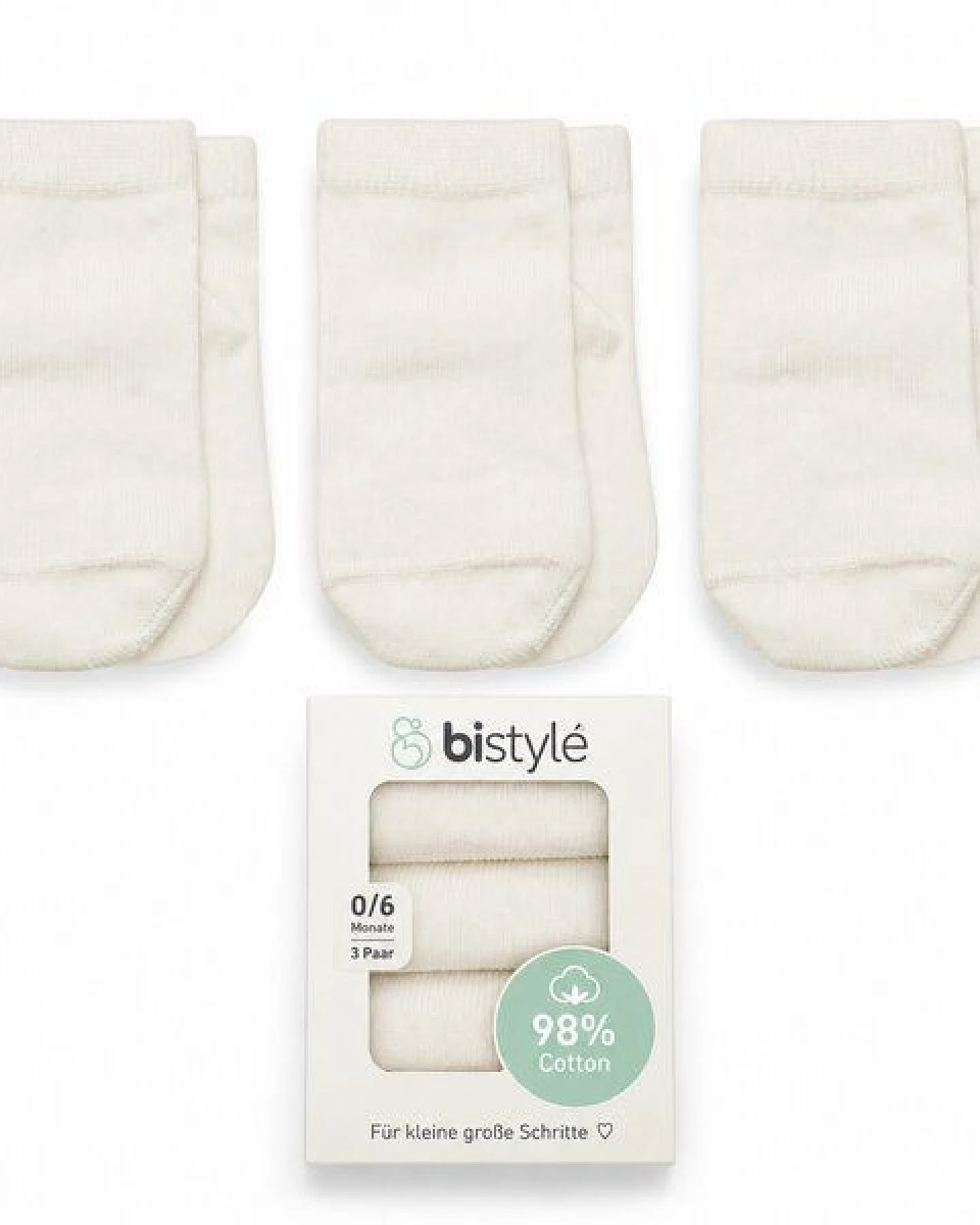 BISTYLE Baby Socken Premium 3er-Pack – Ansicht 4