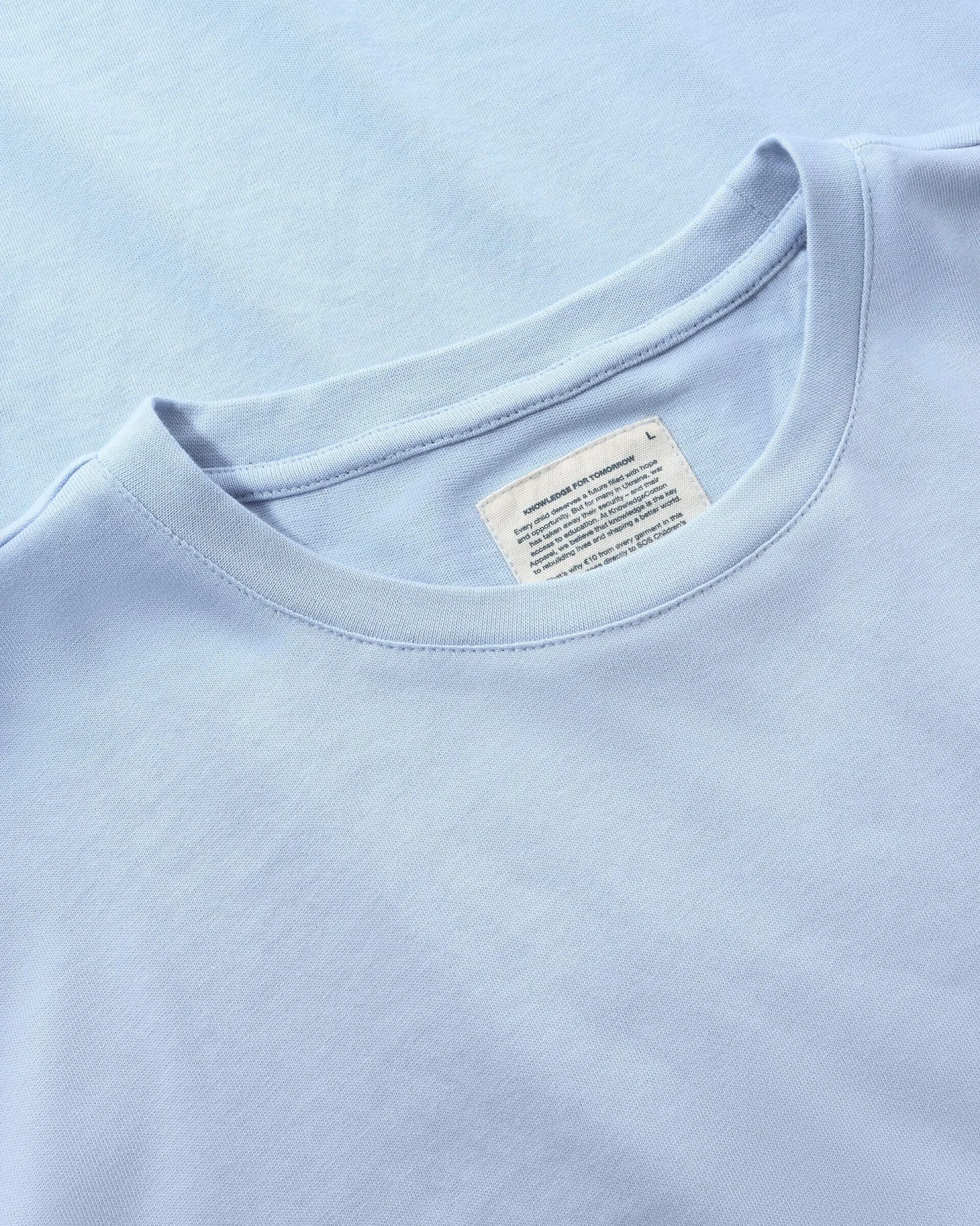 KnowledgeCotton Apparel Herren vegan T-Shirt Mit Stickerei Auf Der Brust Skyway – Ansicht 2