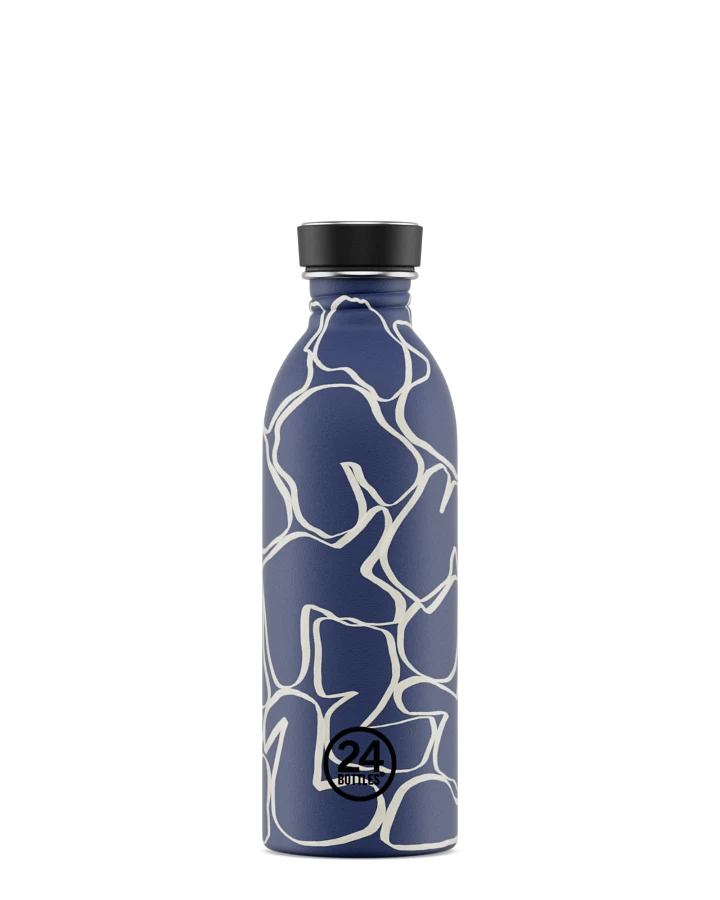 Trinkflasche aus Edelstahl 500 ml, blau, Urban Bottle Marea - 24Bottles